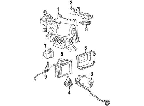 1994 Pontiac Bonneville Anti-Lock Brakes Diagram 1 - Thumbnail