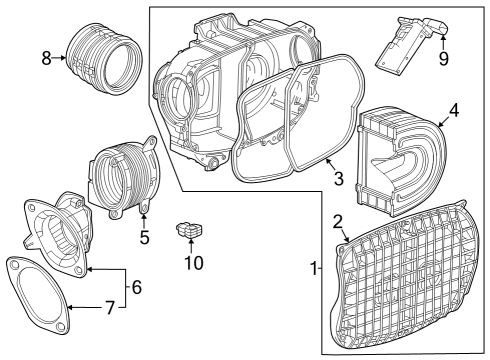 2024 Chevy Corvette Air Cleaner Diagram