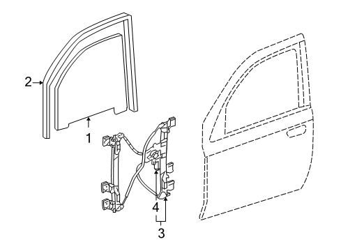 2005 Buick Rainier Front Door Diagram 1 - Thumbnail