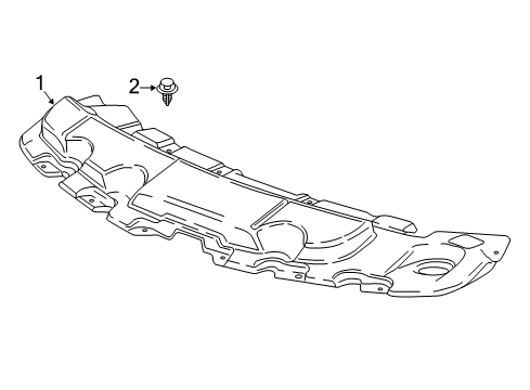 2022 Chevy Traverse Splash Shields Diagram