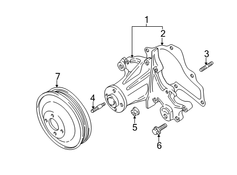 1999 Chevy Tracker Cooling System, Radiator, Water Pump, Cooling Fan Diagram 1 - Thumbnail