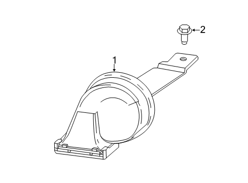 2015 Cadillac CTS Horn Diagram 2 - Thumbnail