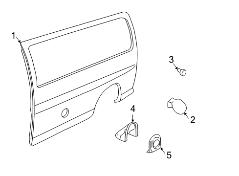 1997 Chevy Express 3500 Body Side Panel Diagram 1 - Thumbnail