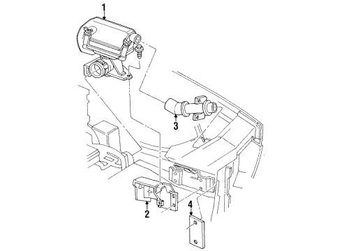 1990 Oldsmobile Cutlass Supreme Air Intake Diagram 2 - Thumbnail