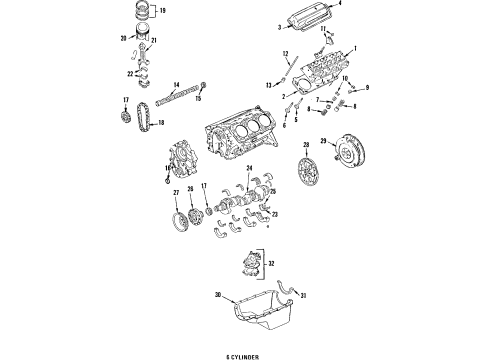 1984 Buick Skylark Shim, Rear Bumper Imp Bar Diagram for 10021719