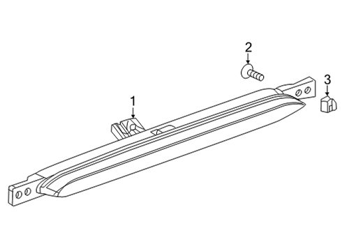 2023 Chevy Trailblazer High Mount Lamps Diagram