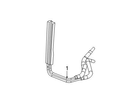 2002 GMC Sierra 2500 HD Power Steering Oil Cooler Diagram 3 - Thumbnail