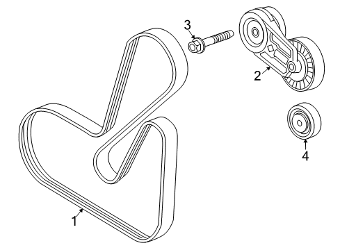 2012 Buick Regal Belts & Pulleys, Maintenance Diagram 1 - Thumbnail