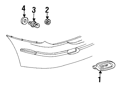 2003 Oldsmobile Aurora Rear Lamps - Fog Lamps Diagram