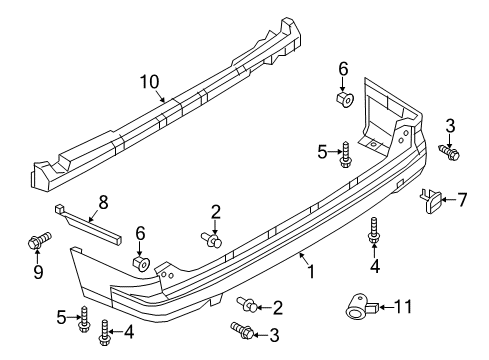 2016 Chevy City Express Rear Bumper Diagram