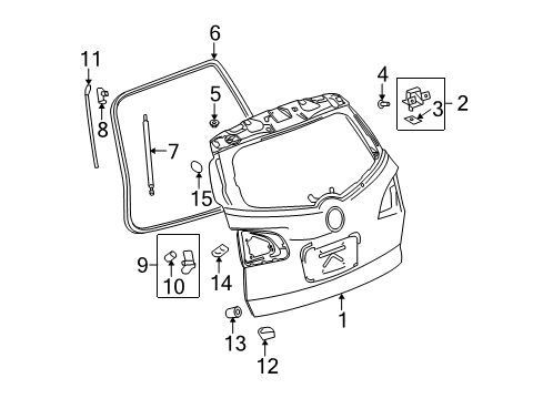 2017 Buick Enclave Lift Gate Diagram 1 - Thumbnail