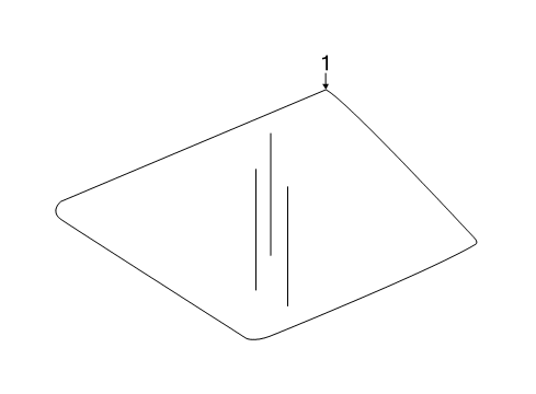 2021 Chevy Traverse Glass & Hardware - Quarter Panel Diagram