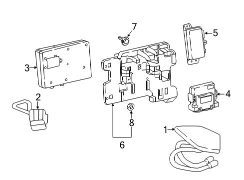 2023 Chevy Traverse Communication System Components Diagram