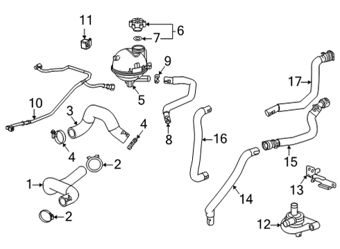 2021 Chevy Trailblazer Heater Core & Control Valve Diagram 2 - Thumbnail