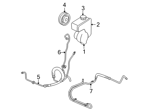 2005 Buick Terraza PUMP KIT,P/S Diagram for 19369073