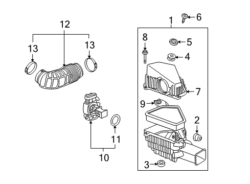 2010 Cadillac CTS Filters Diagram 2 - Thumbnail