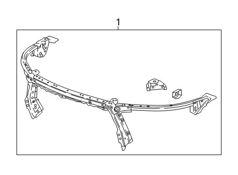 2021 Chevy Traverse Radiator Support Diagram