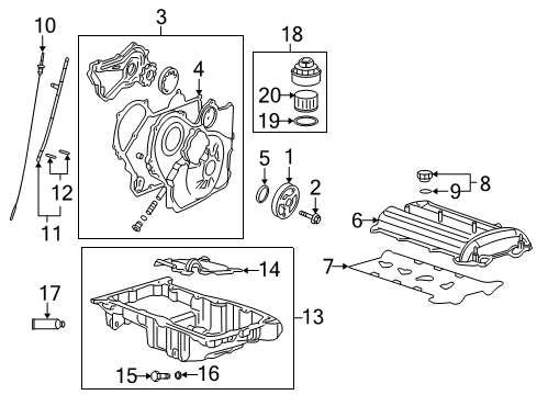 2007 Saturn Ion Engine Parts & Mounts, Timing, Lubrication System Diagram 6 - Thumbnail