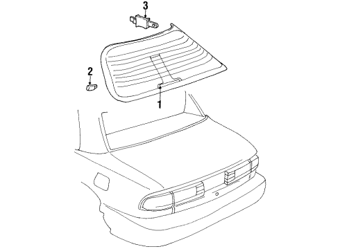 1999 Buick LeSabre Coil Assembly, Radio Antenna Module Diagram for 25631904