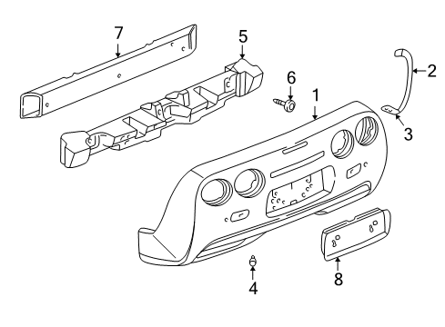 2001 Chevy Corvette Rear Bumper Diagram