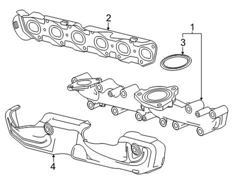 2021 Cadillac Escalade Exhaust Manifold Diagram 1 - Thumbnail