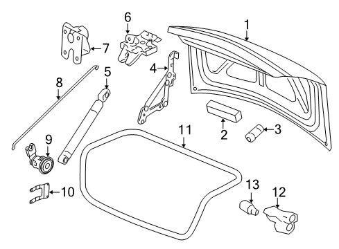 2013 Chevy Impala Trunk Lid Diagram