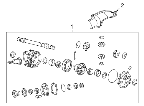 2011 Cadillac CTS Carrier & Front Axles Diagram 2 - Thumbnail