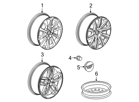 2022 Cadillac XT4 Wheels Diagram