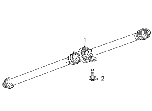 2022 Chevy Trailblazer Drive Shaft - Rear Diagram