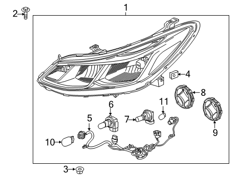 2018 Chevy Cruze Headlamps Diagram