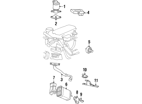 1997 Oldsmobile Cutlass EGR System, Emission Diagram