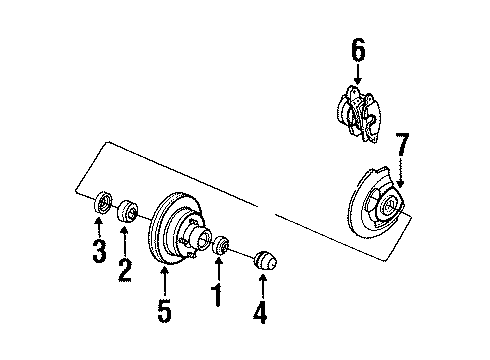 1987 Buick Electra Front Brakes Diagram 2 - Thumbnail