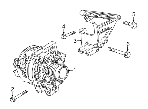 2017 Cadillac CTS Alternator Diagram 4 - Thumbnail