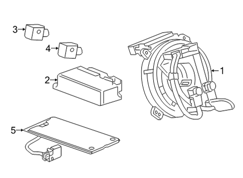 2022 GMC Hummer EV Pickup Air Bag Components Diagram 2 - Thumbnail