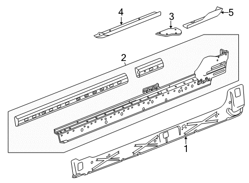 2016 GMC Sierra 1500 Rocker Panel Diagram