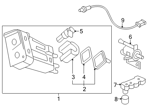 2006 Chevy Cobalt Emission Components Diagram 2 - Thumbnail