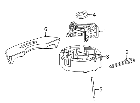 2016 Chevy Malibu Jack & Components Diagram