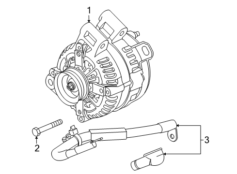 2014 GMC Terrain Alternator Diagram 1 - Thumbnail