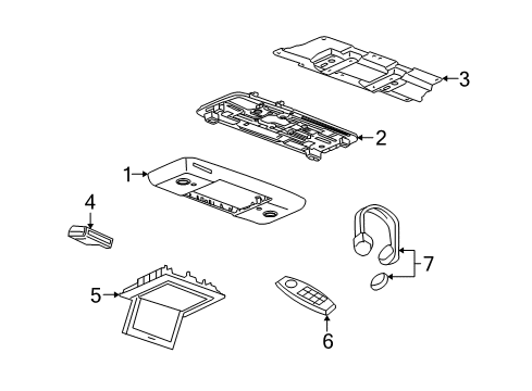 2007 Saturn Outlook Entertainment System Components Diagram 1 - Thumbnail