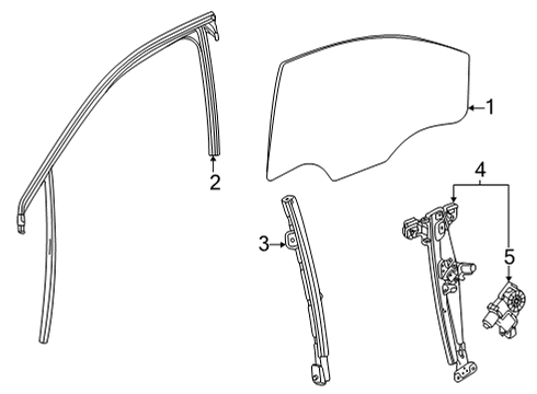 2020 Buick Encore GX Rear Door Diagram 1 - Thumbnail