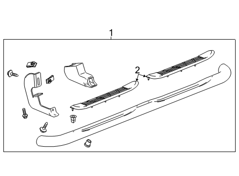 2023 Chevy Silverado 1500 Running Board Diagram 6 - Thumbnail