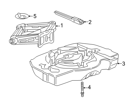 2017 Chevy Cruze Nut, Spare Wheel Stowage Diagram for 39084220