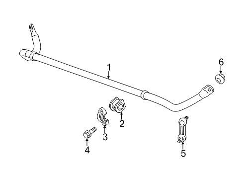 2014 Chevy Corvette Stabilizer Bar & Components - Front Diagram