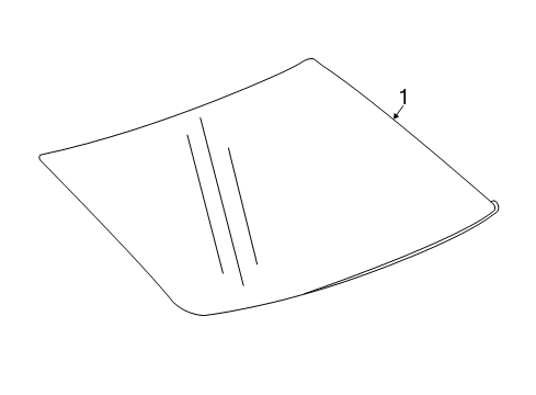 2020 Cadillac CT6 Back Glass Diagram