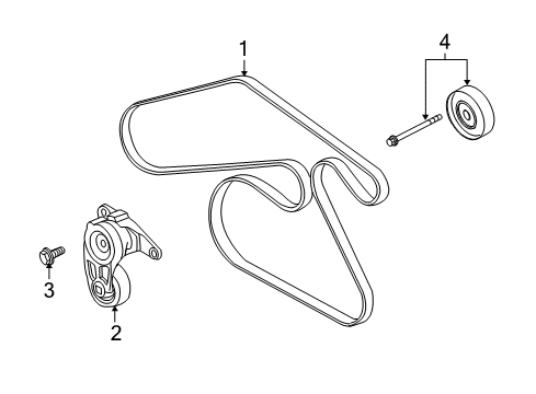 2017 Buick Enclave Belts & Pulleys, Cooling Diagram