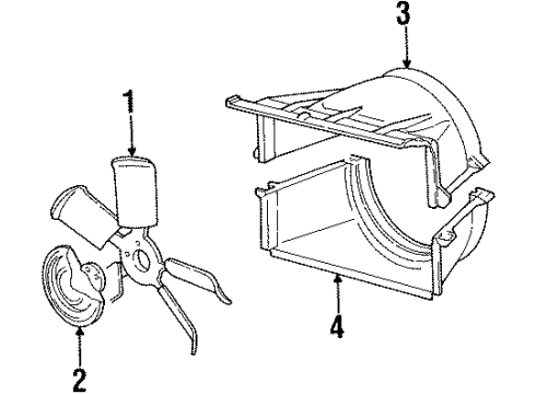 1989 GMC C2500 Cooling System, Radiator, Water Pump, Cooling Fan Diagram 6 - Thumbnail