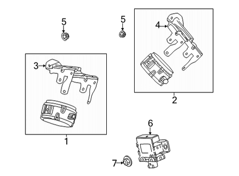 2022 GMC Hummer EV Pickup Parking Aid Diagram