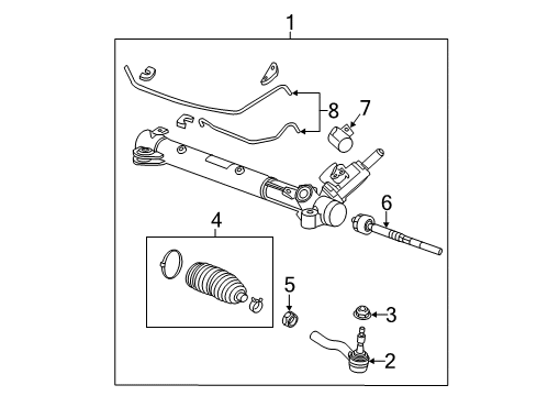 2014 Cadillac CTS P/S Pump & Hoses, Steering Gear & Linkage Diagram 10 - Thumbnail