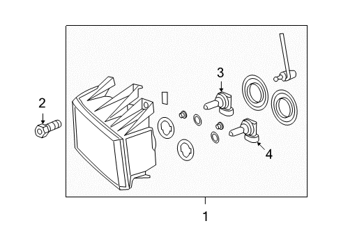 2009 GMC Canyon Headlamps, Electrical Diagram