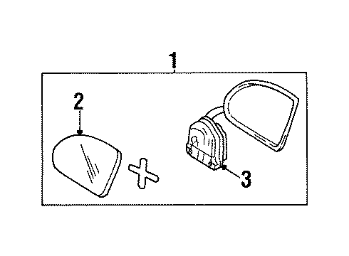 2004 Oldsmobile Silhouette Outside Mirrors Diagram